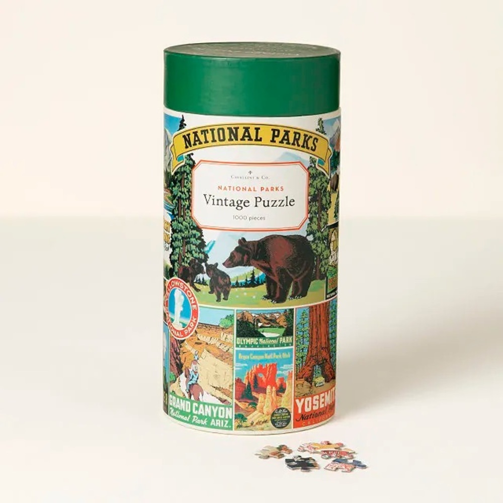 Cavallini National Parks Vintage 1000 Piece Puzzle